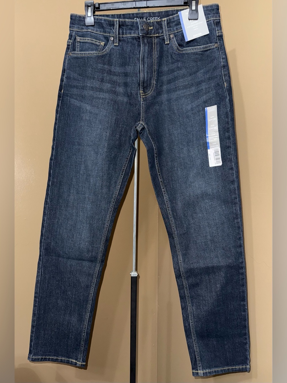 NWT FALL CREEK Stretch Slim Dark Blue Jeans. Size 32X30.
